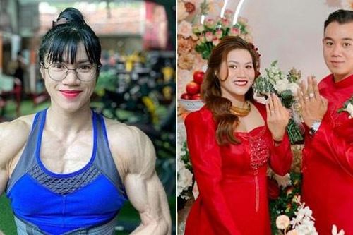 Cuộc hôn nhân thú vị của 'búp bê cơ bắp' Đồng Nai và anh chàng điển trai