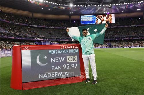Olympic 2024: 'Người hùng' Pakistan phá kỷ lục Olympic môn ném lao