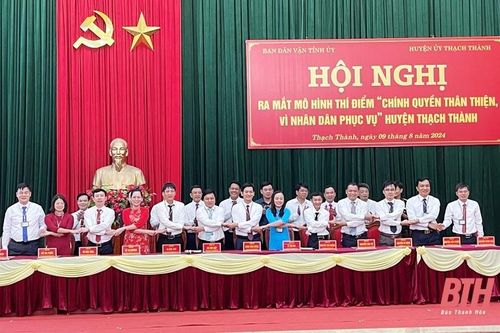 Thạch Thành: Ra mắt mô hình thí điểm 'Chính quyền thân thiện, vì Nhân dân phục vụ'
