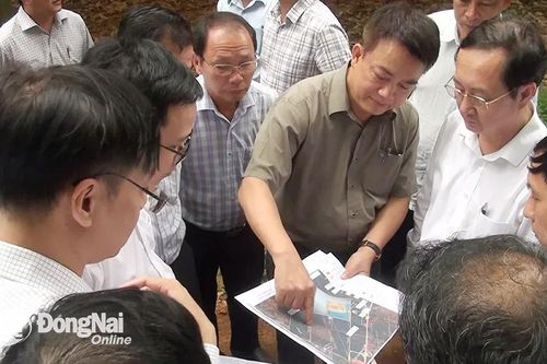 Bộ trưởng Bộ Khoa học và công nghệ Huỳnh Thành Đạt kiểm tra tiến độ dự án Trung tâm Nghiên cứu Khoa học công nghệ hạt nhân tại Long Khánh