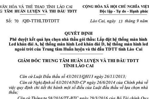 Công ty Thương mại X Media trúng loạt gói thầu mua sắm thiết bị ở Lào Cai