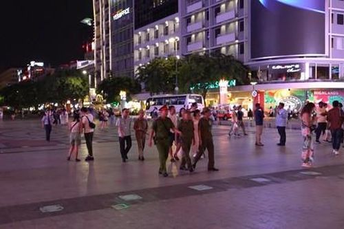 Bảo đảm an ninh trật tự ở phố đi bộ Nguyễn Huệ