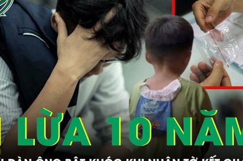 Người đàn ông bật khóc khi nhận tờ kết quả xét nghiệm ADN của con