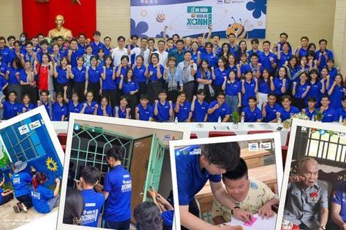Những 'chú ong chăm chỉ' ĐH Kiến trúc tham gia tình nguyện làm đẹp cho đời