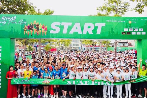 Khởi động giải marathon 'Kien An Charity fun run 2 - 2024'