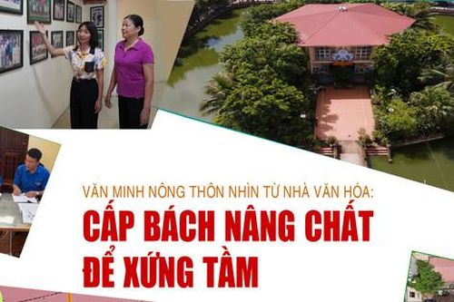 Văn minh nông thôn nhìn từ nhà văn hóa: Cấp bách nâng chất để xứng tầm