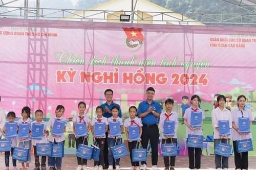 Hơn 6,5 tỷ đồng triển khai công trình, phần việc tại Chiến dịch tình nguyện Kỳ nghỉ hồng