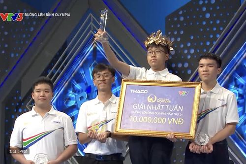 Nam sinh Hà Nội giành vòng nguyệt quế tuần Olympia sau 4 vòng thi đều dẫn đầu
