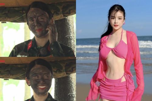 Vào Sao Nhập Ngũ mặt đen xì, Mie ngoài đời có làn da 'phát sáng'