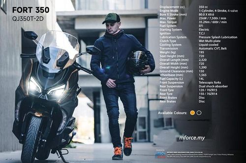 QJMoto Fort 350 2024 - 'sát thủ' Honda SH 350i giá chỉ 105 triệu đồng