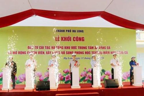 Quảng Ninh: Khởi công 5 dự án hạ tầng nông thôn và giáo dục