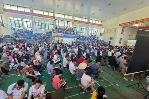 Nhộn nhịp phiên đấu giá đất vùng ven Hà Nội, giá khởi điểm vượt xa tưởng tượng