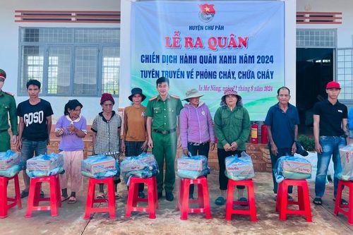 Huyện Đoàn Chư Păh ra quân chiến dịch Hành quân xanh tại xã Ia Mơ Nông