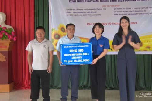 Tràng Định: Khánh thành Nhà Văn hóa và các công trình tại thôn 1, xã Đào Viên