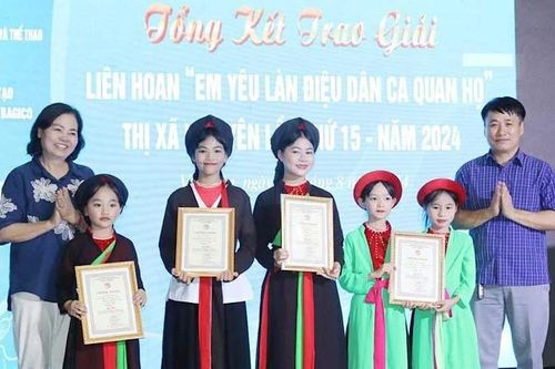 50 giọng ca nhí tham dự Vòng chung kết Liên hoan 'Em yêu làn điệu dân ca quan họ'