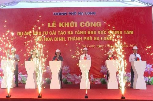 Thành phố Hạ Long đồng loạt khởi công các dự án chào mừng Đại hội Đảng các cấp