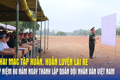Khai mạc tập huấn, huấn luyện lái xe kỷ niệm 80 năm Ngày thành lập Quân đội nhân dân Việt Nam