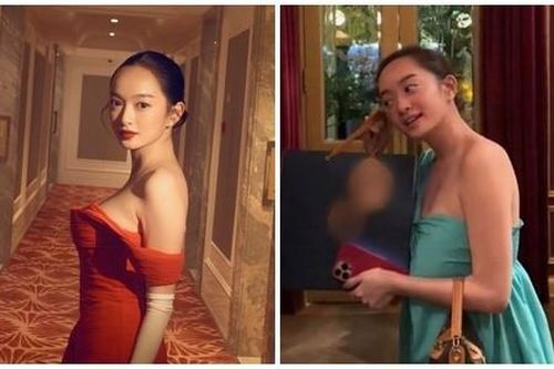 Vẻ gợi cảm của 'mỹ nhân trăm tỷ' vừa lộ vòng hai lùm lùm