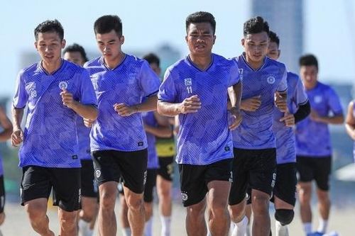 Hình ảnh CLB Hà Nội tập huấn tại Đà Nẵng trước mùa giải V-League 2024/25