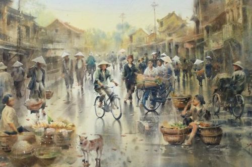 Ngắm tranh màu nước của họa sĩ 9X dành tình yêu đặc biệt với Huế, Hà Nội
