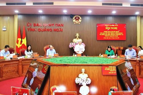 Thông báo quyết định kiểm tra của Ban Bí thư đối với Ban Thường vụ Tỉnh ủy Quảng Ngãi