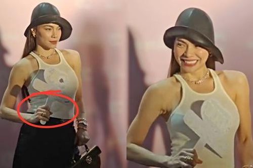 Hồ Ngọc Hà lộ vòng 2 kém săn chắc khi diện áo bó?