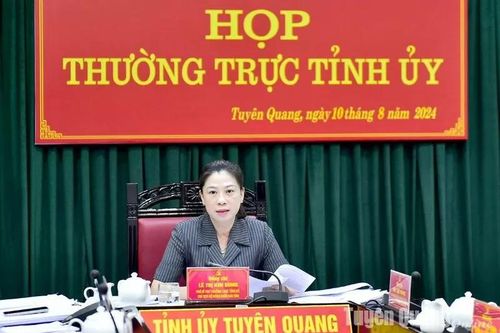 Bà Lê Thị Kim Dung được phân công điều hành công việc của Tỉnh ủy Tuyên Quang