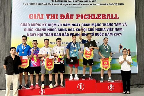 114 vận động viên tham dự giải Pickleball phường Hợp Giang (Thành phố)