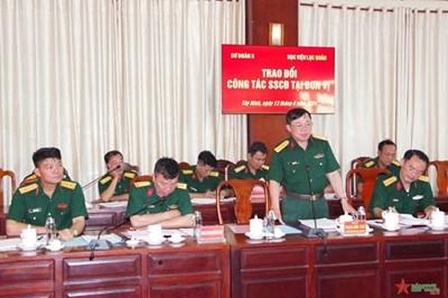 Sư đoàn 5 và Học viện Lục quân trao đổi kinh nghiệm nâng cao sẵn sàng chiến đấu