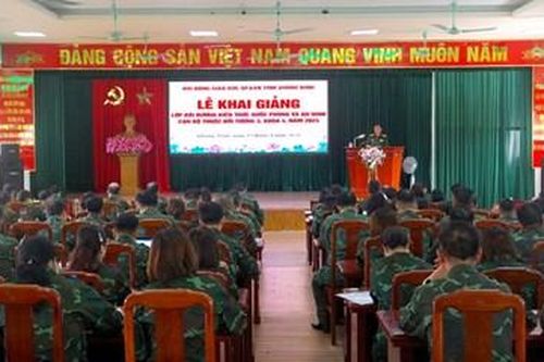 Quảng Ninh: Khai giảng lớp bồi dưỡng kiến thức quốc phòng, an ninh đối tượng 3