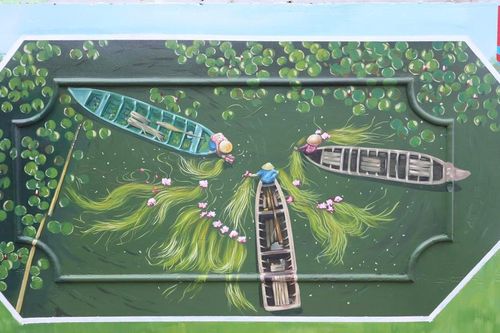 Khánh thành công trình bích họa 'Việt Nam tươi đẹp' ở Bến xe Miền Tây