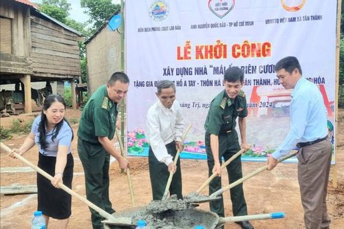Xây dựng nhà 'Mái ấm Biên cương' cho cựu chiến binh khó khăn