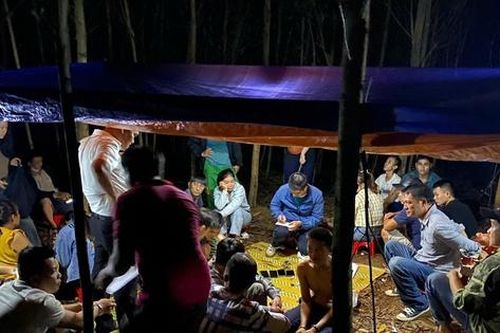 Triệt phá sới bạc ẩn trong rừng tràm ở Quảng Trị