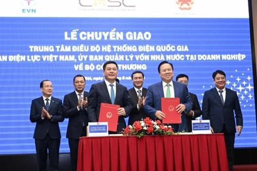 Chính thức bàn giao Trung tâm Điều độ Hệ thống điện quốc gia về Bộ Công Thương