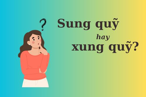'Sung quỹ' hay 'xung quỹ' mới chuẩn Tiếng Việt?