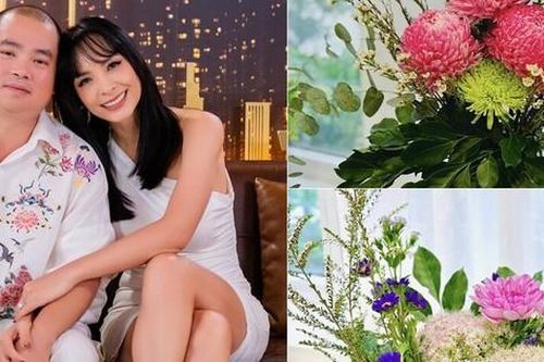 Bất ngờ với khả năng cắm hoa 'siêu đỉnh' của chồng Thúy Hạnh trong biệt thự hạng sang