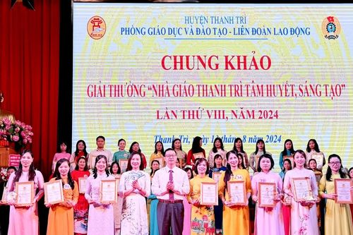 Chung khảo giải thưởng 'Nhà giáo Thanh Trì tâm huyết, sáng tạo' lần thứ 8