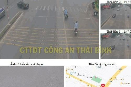 Thái Bình: 105 lượt phương tiện bị phạt nguội trong tuần