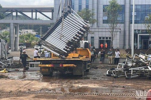 Cao Bằng: Khôi phục hoạt động Trạm Kiểm soát liên hợp Cửa khẩu quốc tế Trà Lĩnh sau lũ lụt