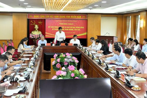 Họp báo về kết quả Phiên họp thứ 26 của Ban Chỉ đạo Trung ương về phòng, chống tham nhũng, tiêu cực