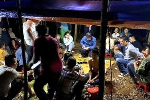 Công an vây bắt sới bạc lớn giữa rừng tràm