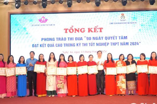 Nghệ An khen thưởng nhiều tập thể và cá nhân đạt thành tích cao tại Kỳ thi tốt nghiệp THPT