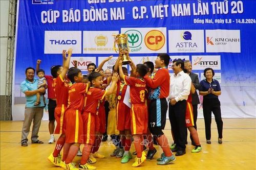 Đội Biên Hòa lần thứ 9 vô địch Giải bóng đá Nhi đồng ở tỉnh Đồng Nai