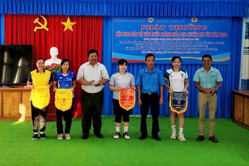 Hội thao cán bộ, viên chức ngành giáo dục huyện Tri Tôn năm 2024 thành công tốt đẹp