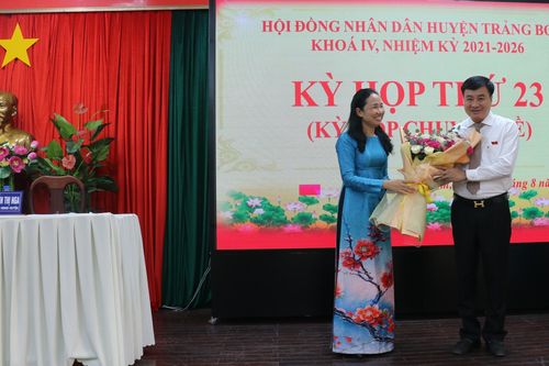 Ông Lê Ngọc Tiên được bầu giữ chức Chủ tịch UBND huyện Trảng Bom