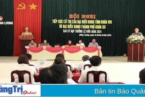 Đại biểu HĐND tỉnh và TP. Đông Hà tiếp xúc cử tri