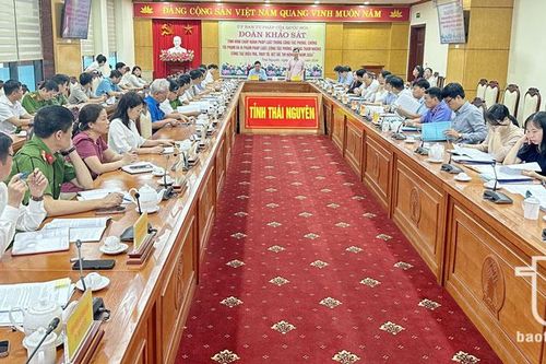 Ủy ban Tư pháp của Quốc hội khảo sát về công tác phòng, chống tội phạm và tham nhũng