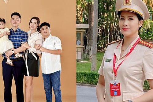 Cuộc sống viên mãn của nữ diễn viên mang quân hàm Thiếu tá công an