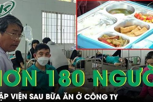 Hơn 180 công nhân nhập viện sau bữa ăn ở công ty tại Vĩnh Long