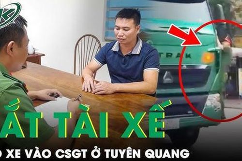 Trưa 14/8: Phẫn nộ tài xế lao xe tải vào CSGT khi bị yêu cầu dừng lại